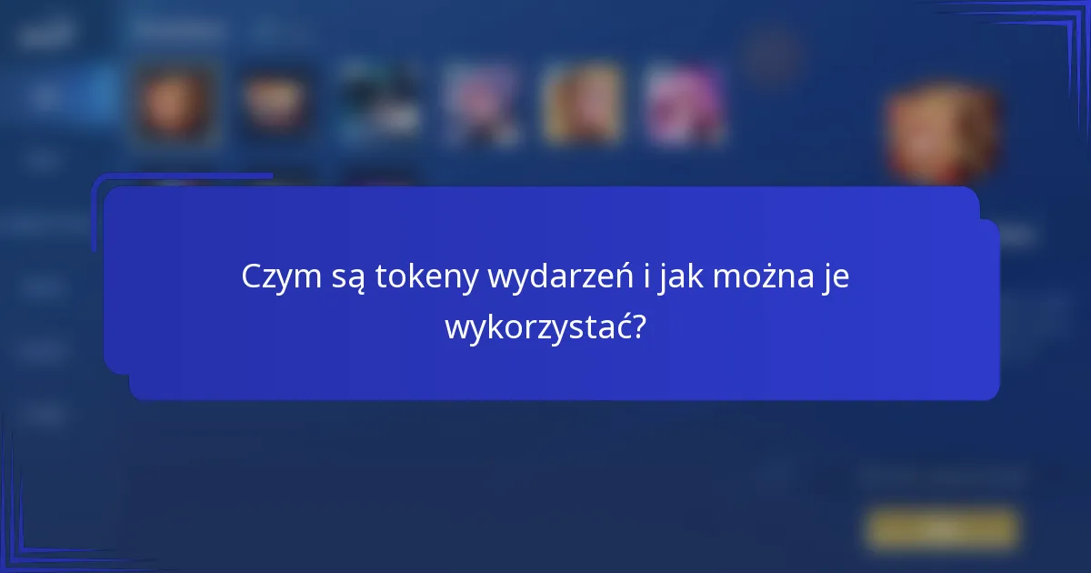 Czym są tokeny wydarzeń i jak można je wykorzystać?